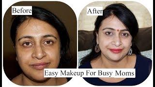 Daily Makeup Look For Indian Moms | How To Do Quick Makeup | Simple Living Wise Thinking