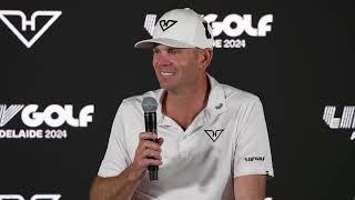 Brendan Steele Winner Press Conference LIV Golf Adelaide 2024 © LIV Golf