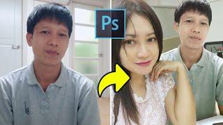 Cara Menggabungkan 2 Foto Menjadi 1 Foto - Photoshop Tutorial