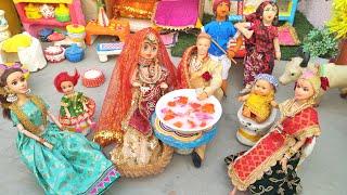 Barbie Doll All Day Routine In Indian Village/Radha Ki Kahani Part -561/Barbie Doll Bedtime Story||