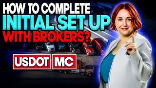 How to complete initial set up with brokers? #dispatchtrainingcenter #dispatcher #dispatching