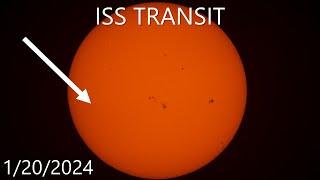 ISS Transit - 1/20/2025