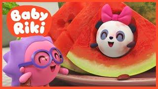BabyRiki RO -  Învățăm fructele cu Pandi și Ariciu  Desene animate copii