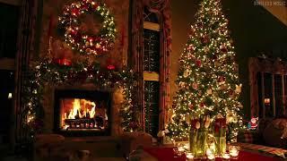 Top Christmas Songs Playlist  Classic Christmas Music with Fireplace  Merry Christmas 2023