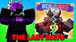 The LAST DAYS of Roblox Bedwars Season 9..