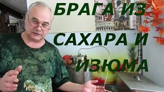 Как сделать брагу из сахар с изюмом / Рецепты самогона, браги / Самогон Саныч