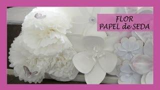 Flor de Papel de Seda