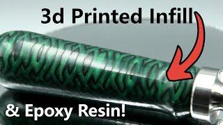 Hybrid Handle! 3d Printed Infill & Epoxy Resin!