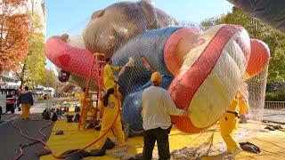 LIVE: Macy's Thanksgiving Day parade balloon inflation