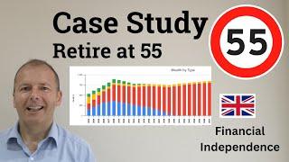 Retire at 55 - case study UK financial independence