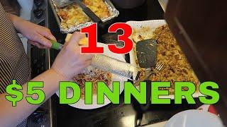 13 Dinners For $5 or Less