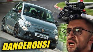 CRAZY BIKER x Abarth 595 Competizione! // Nürburgring