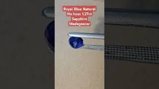 Royal Blue Sapphire Natural No Heat 1.27ct Madagascar #collectiblegems #engagement #proposalring