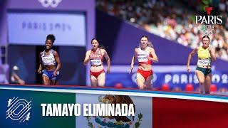 Cecilia Tamayo de México queda fuera en semifinales de Atletismo 200 m | Juegos Olímpicos París 2024