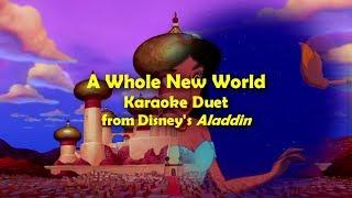 Aladdin | A Whole New World | Karaoke Duet