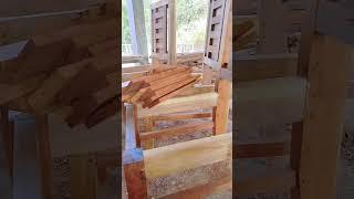 21 second Full video  amazing daining chair and table #woodworking