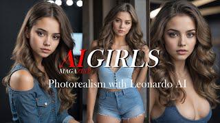 Aigirls magazine Photorealism with Leonardo AI - #aiartwork #aiart #aiartcommunity #aigirl #4k