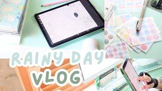 Rainy Day Vlog | Planning, Tarot Reading, Writing Picture Books + Illustrating on Procreate