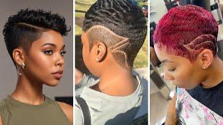 32 Short Hair Pixie Cuts  for Black Women 2024