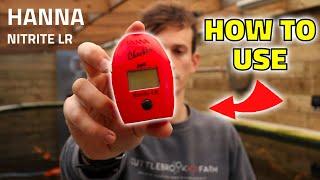 How To Use HANNA NITRITE LR CHECKER - Handheld Pocket Koi Aquarium Checker HI-707