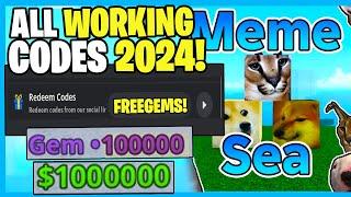 *NEW* ALL WORKING CODES FOR MEME SEA IN NOVEMBER 2024! ROBLOX MEME SEA CODES