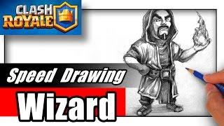 How to Draw Clash of Clans Wizard - Clash Royale