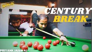 "Priyank Jaiswal Achieves Another Century Break in Snooker - Must Watch!"