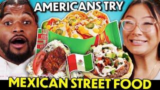 Americans Try Mexican Street Food for the First Time (Tlayuda, Tostilocos, Esquites)