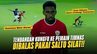 Dikasih Paham Iqbal Gwijangge !! Pemain Kamboja Main Kasar, Langsung Dibantai Bek Timnas Indonesia