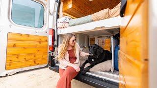 Cosy Wood Cabin Vibes || Dodge Promaster // Van Tour