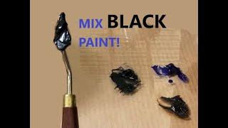 How To Mix Your Own Black Oil Paint - Chromatic Black