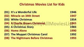 Christmas Movies List for Kids 2018