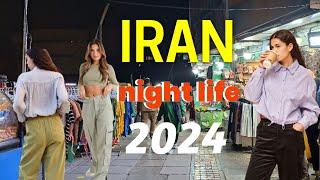 Tehran Nightlife Adventure: Exploring Valiasr Square After Dark!"IRAN2024 Night walk