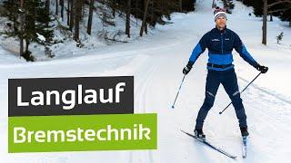 Langlauf lernen: Richtig Bremsen | Technik Klassisch & Skating