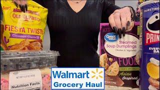 ASMR Gum Chewing Grocery Haul | Walmart