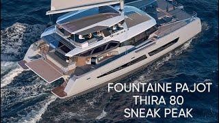 Fountaine Pajot - Thira 80 - Sneak peak walkthrough of hull #1