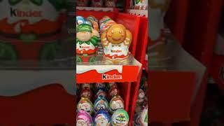 Lots of Kinder Christmas chocolates #kinder #shorts #asmr #christmas