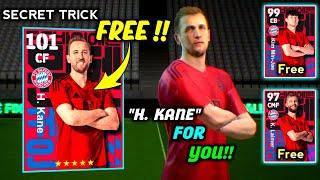 Secret Trick To Get Free H. KANE, KIM MIN-JAE, LAIMER Free Foden For Everyone's | eFootball 2024 