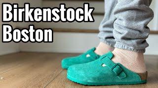 Birkenstock Boston “Digital Green” Review & On Feet