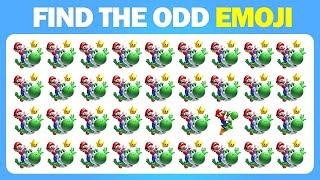 Test Your Eyes: Super Mario Emoji Odd One Out!