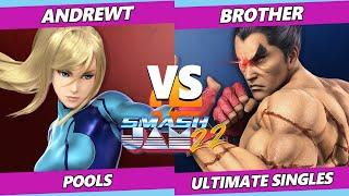 Smash Jam 22 - AndrewT (ZSS) Vs. Brother (Kazuya) SSBU Ultimate Tournament