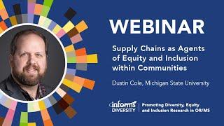 Supply Chains as Agents of Equity and Inclusion within Communities