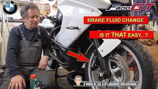 ‍ ️ BMW F800GT FRONT BRAKE FLUID CHANGE.. Is It THAT EASY...? ️‍