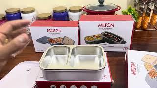 ️NEW LAUNCH️MILTON Compartment Tiffin | Stainless Steel PartitionLunch Box | Spill Proof-Warm Food