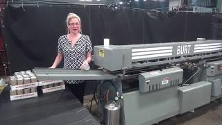 Mateer Burt Roll Thru Glue Wrap Labeler Demonstration