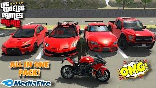 LAC - Mitsubishi Lancer Evo, Lamborghini, Supra Mk5, Ford Raptor & Kawasaki Ninja H2R ModPack 