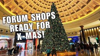 Christmas Tree Time! Forum Shops Las Vegas Gets Ready For The Holiday Season