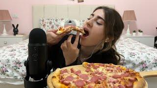 ASMR Pizza Mukbang  Relaxing Eating sounds