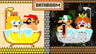 Mario and Luigi Challenge Poor vs Rich Bathroom | Super Mario Bros Animation