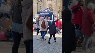 Saturday morning,  downtown Peterborough  #travel #people watching #walking